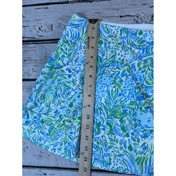 Lilly Pulitzer Aila Skort Dandy Lions Hydra Blue Athletic Floral L Luxletic‎ NWT - Picture 2 of 6